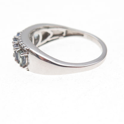Chuck Clemency 925 Sterling Silver Real Oval-Cut Iolite Ring Size 8