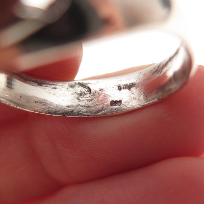 925 Sterling Silver Vintage Matese Cross Oxidized Signet Ring Size 13
