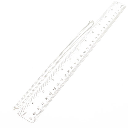 925 Sterling Silver Vintage Italy Curb Chain Necklace 18"