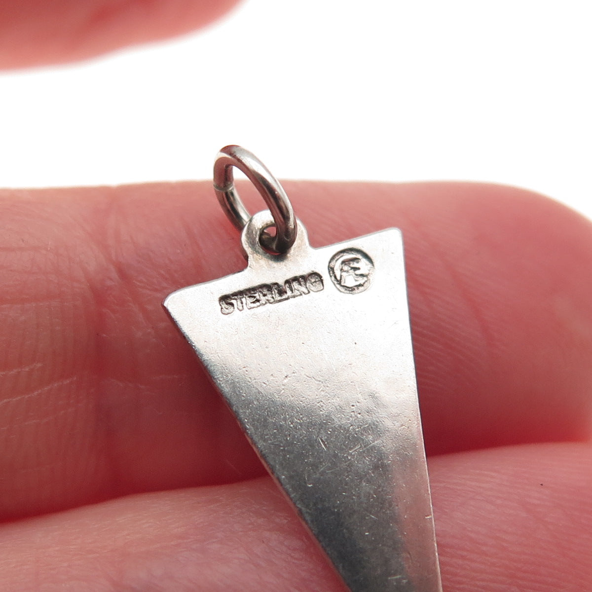 Art's Elegance Sterling Silver Vintage Enamel St. Joseph Academy Mini Pendant