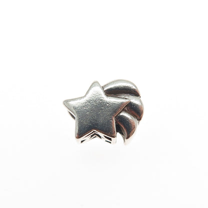 PAGODA PGDA 925 Sterling Silver Vintage Falling Star Bead Charm