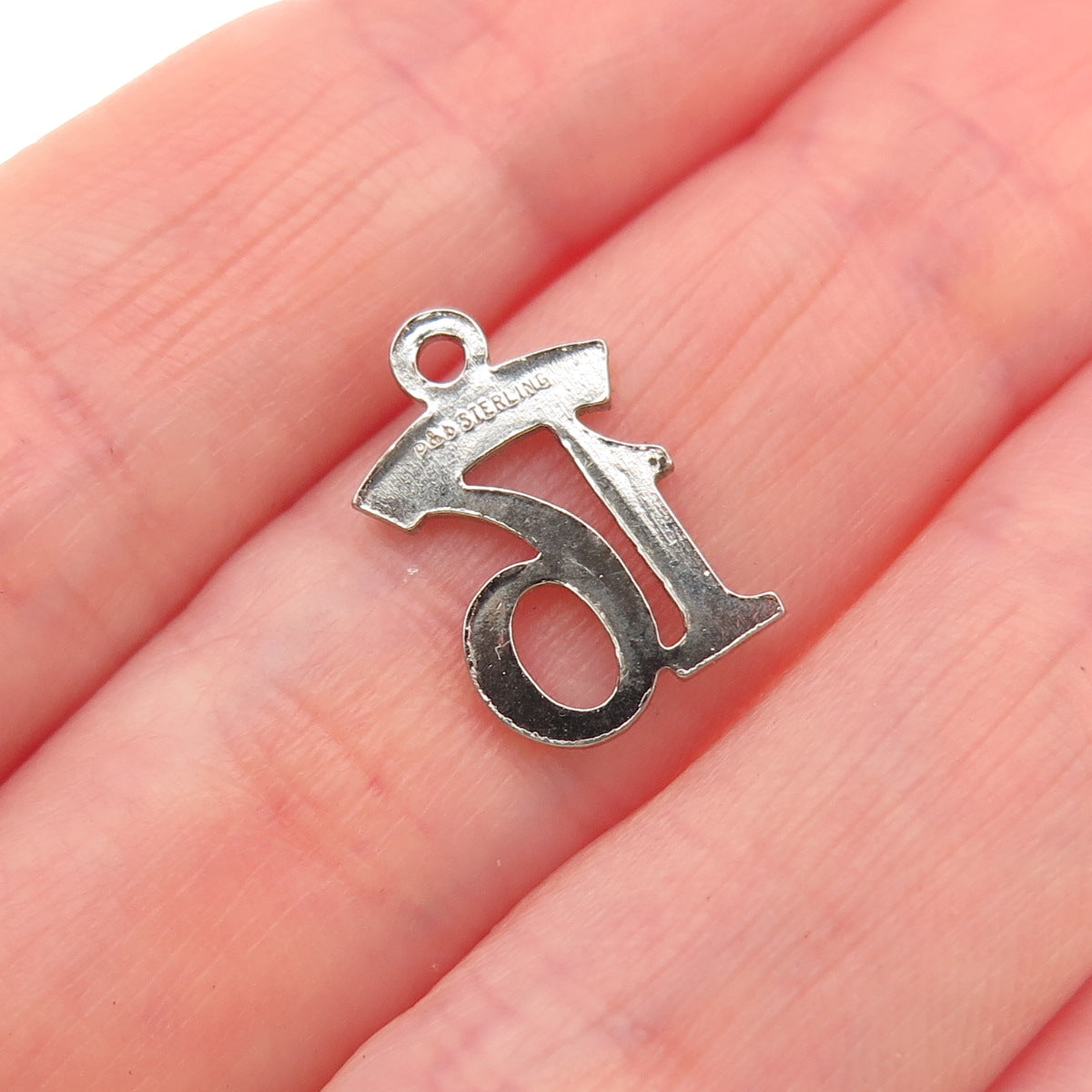 Paye & Baker 925 Sterling Silver Vintage Sweet 16 Mini Charm Pendant