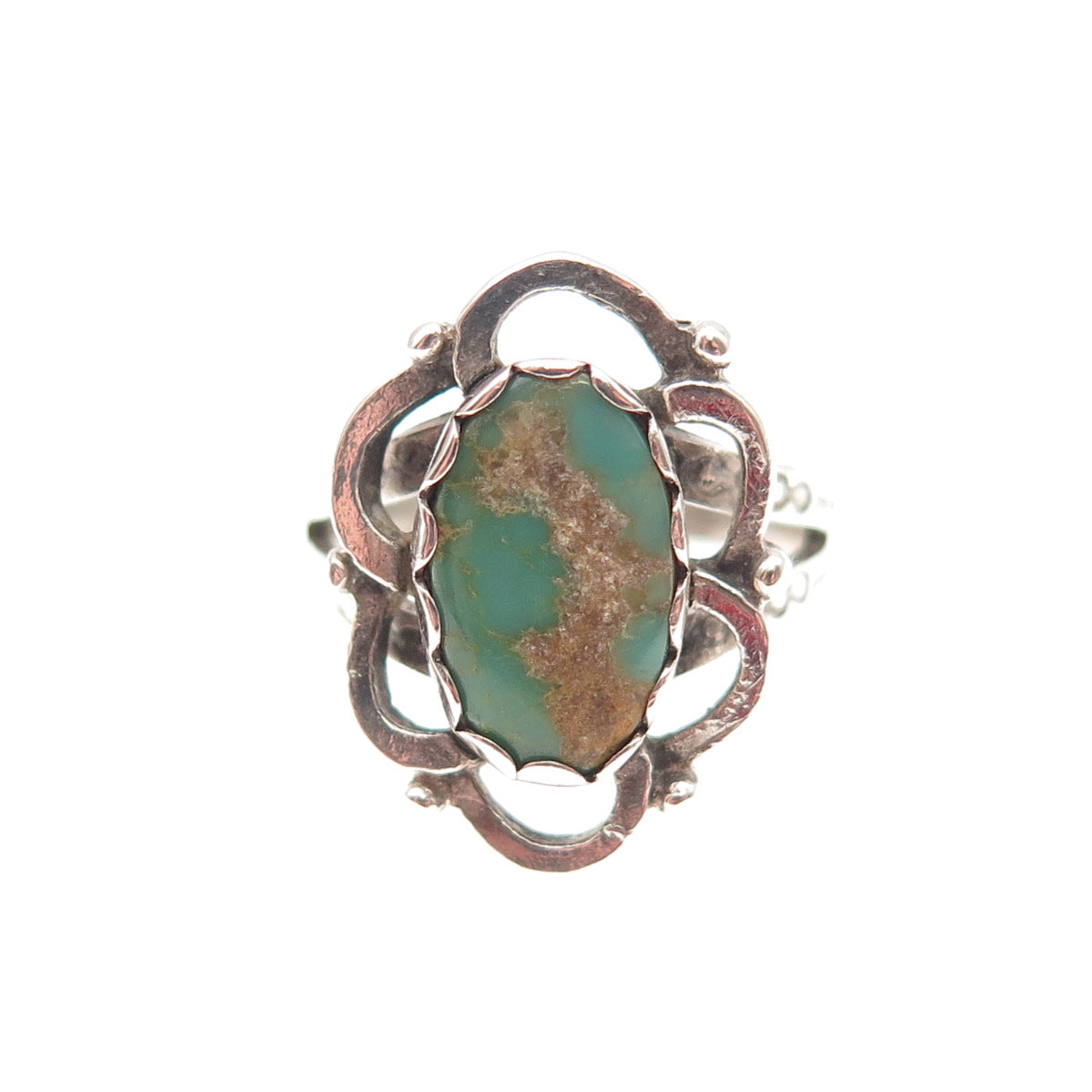 Maisels Indian Old Pawn Sterling Silver Vintage Royston Turquoise Ring Size 5.75