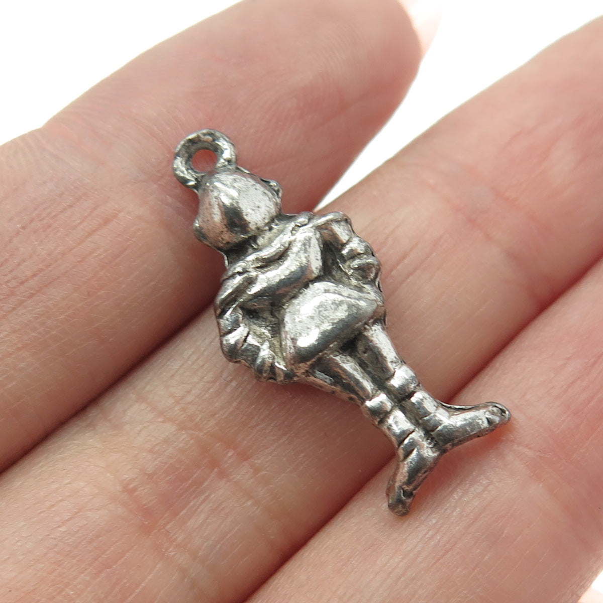 800 Silver Antique Royal Knight Oxidized 3D Pendant