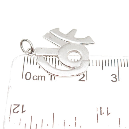 Griffith & Sons 925 Sterling Silver Vintage Love Mini Charm Pendant