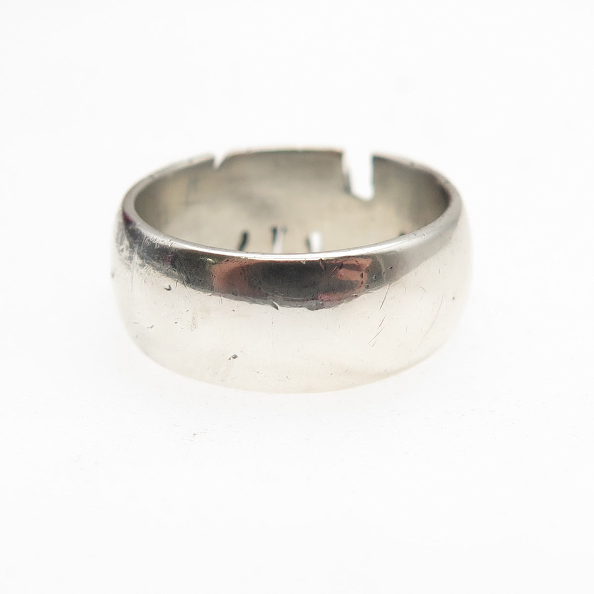 925 Sterling Silver Vintage Elaine Oxidized Name Band Ring Size 7