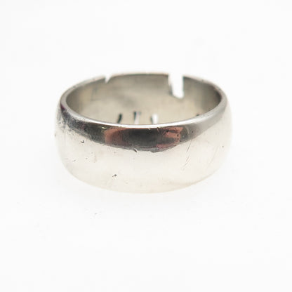 925 Sterling Silver Vintage Elaine Oxidized Name Band Ring Size 7