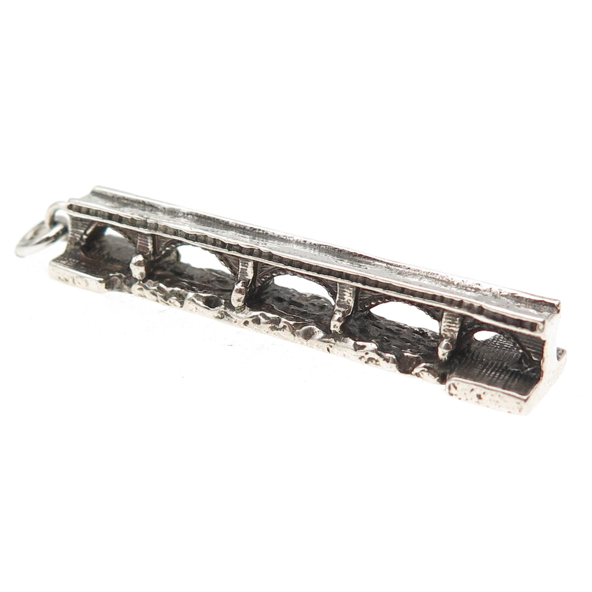 925 Sterling Silver Vintage London Bridge Lake Havasu City 3D Charm Pendant