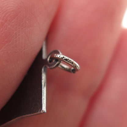 FRENCH & FRANKLIN 925 Sterling Silver Vintage Arkansas Map Mini Charm Pendant