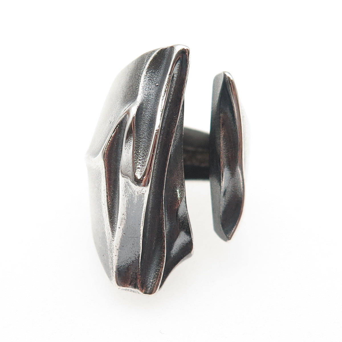LAPPONIA 925 Sterling Vintage 1979 Finland Modernist Adjustable Ring Size 6.25