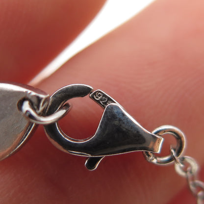 925 Sterling Silver Round-Cut C Z Cross Cable Chain Necklace 16-18"