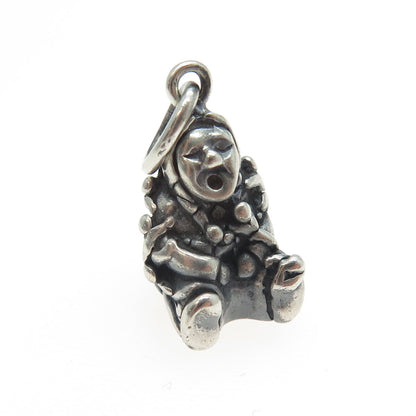 925 Sterling Silver Vintage Southwestern Kachina Doll Charm Minimalist Pendant