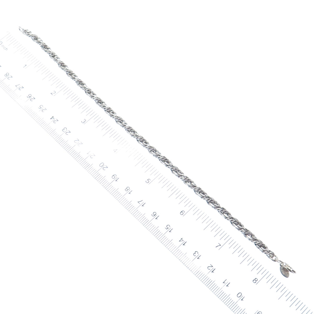 DYADEMA 925 Sterling Silver Vintage Italy Twisted Rope Link Bracelet 7.75"