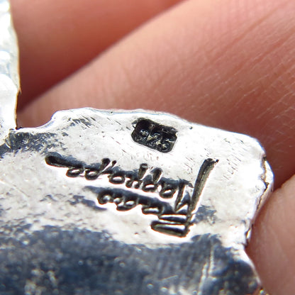 925 Sterling Silver 2-Tone Vintage Man Face Pendant