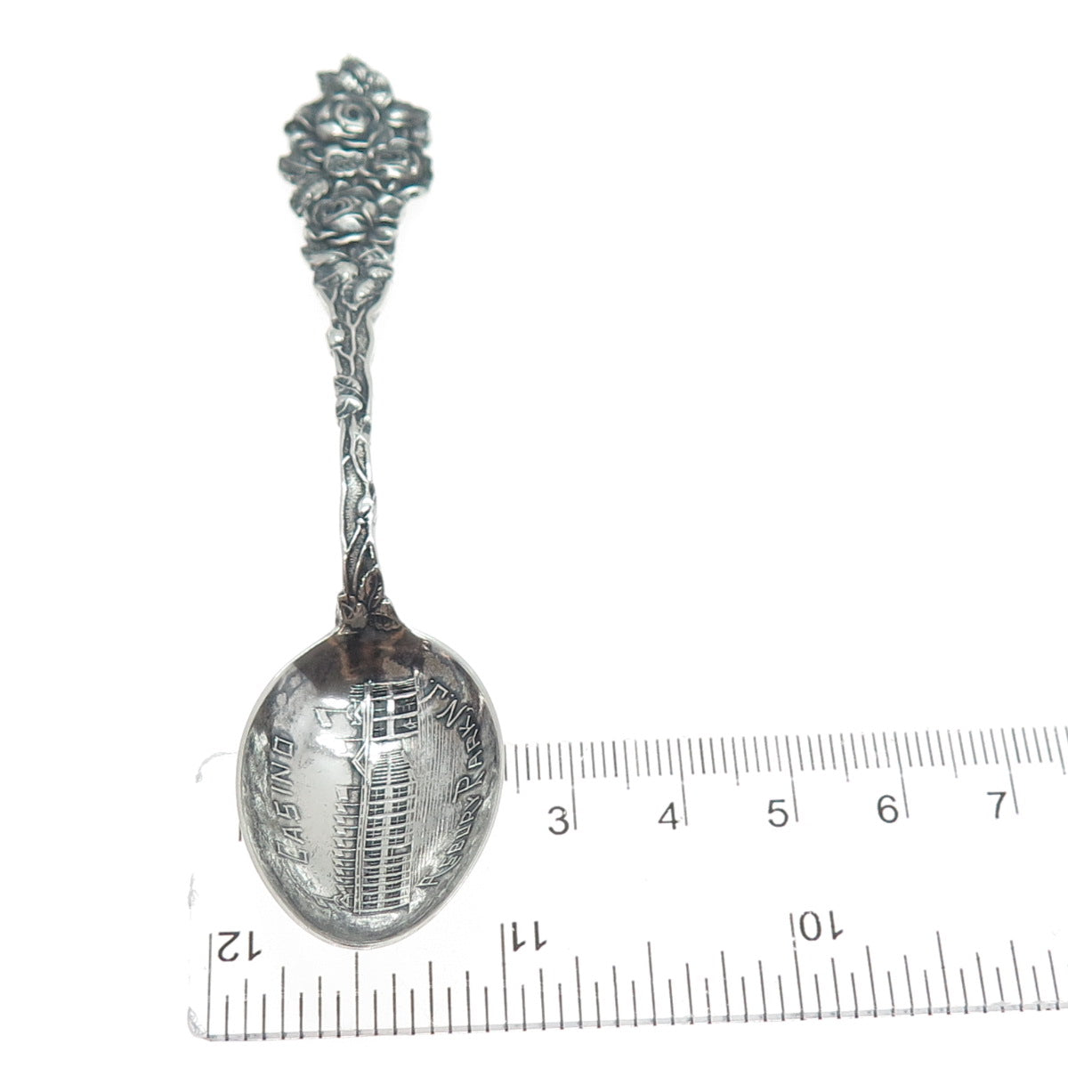 PAYE & BAKER 925 Sterling Silver Antique Casino Asbury Park NJ Coffee Spoon