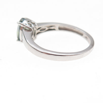Chuck Clemency 925 Sterling Silver Real Oval-Cut Iolite Ring Size 8