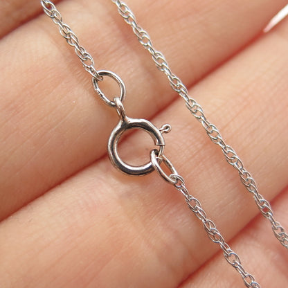 925 Sterling Silver Round-Cut C Z Dancing Couple Singapore Chain Necklace 18"