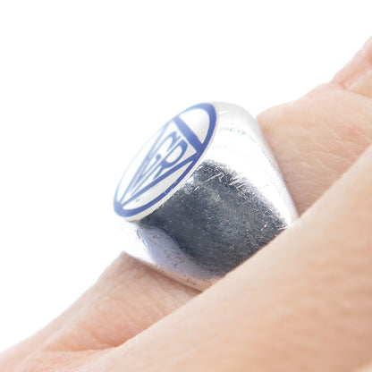 OFFICIAL 925 Sterling Silver Vintage Enamel GR YWCA Girl Reserves Ring Size 6