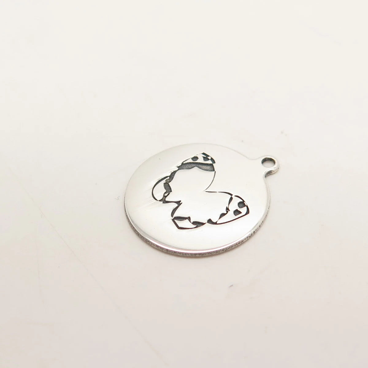 925 Sterling Silver USA Two In Town Butterfly Charm Pendant
