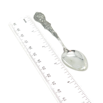 WATSON Sterling Silver Antique Art Deco Illinois States & Cities Coffee Spoon