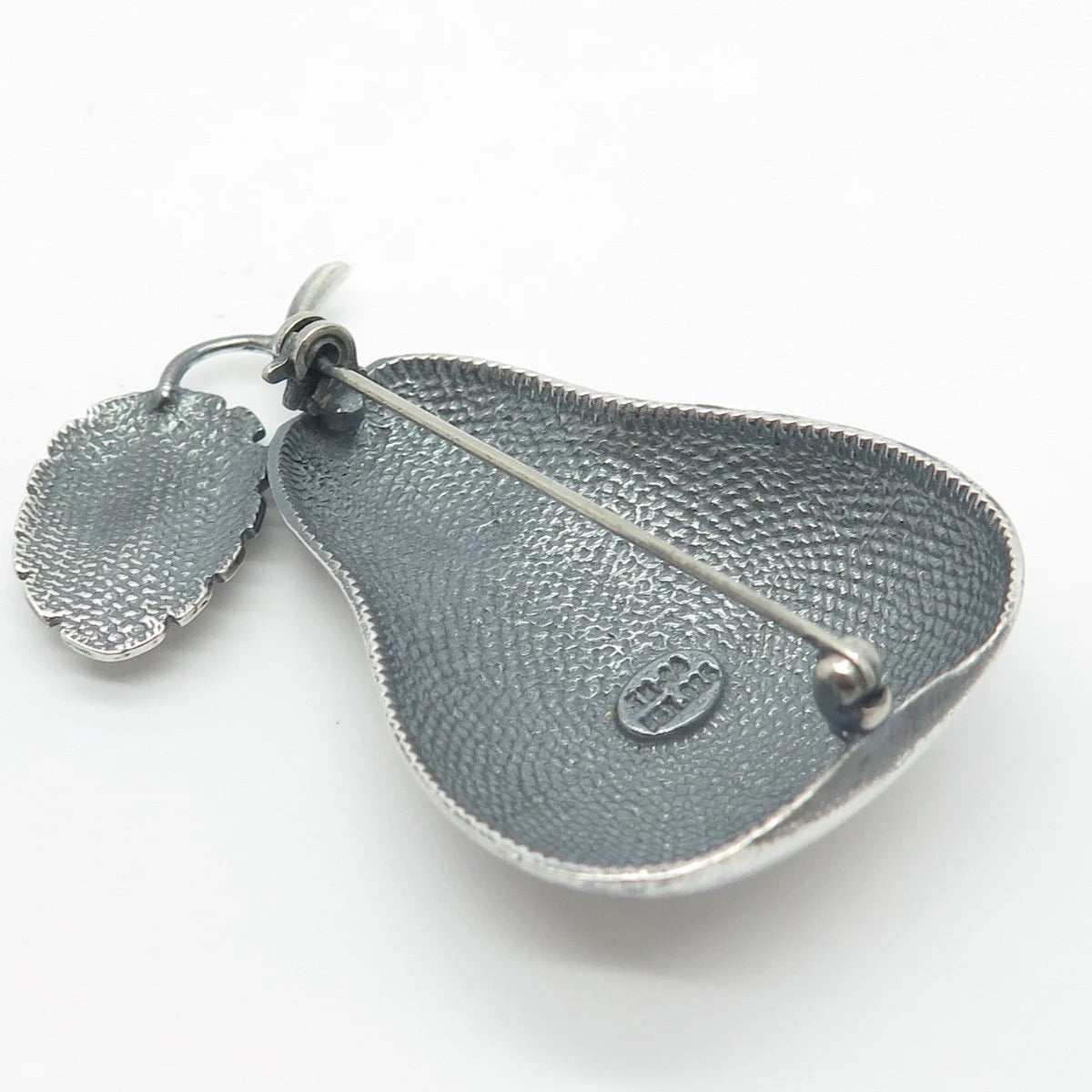 925 Sterling Silver Vintage Mexico Pear Pin Brooch