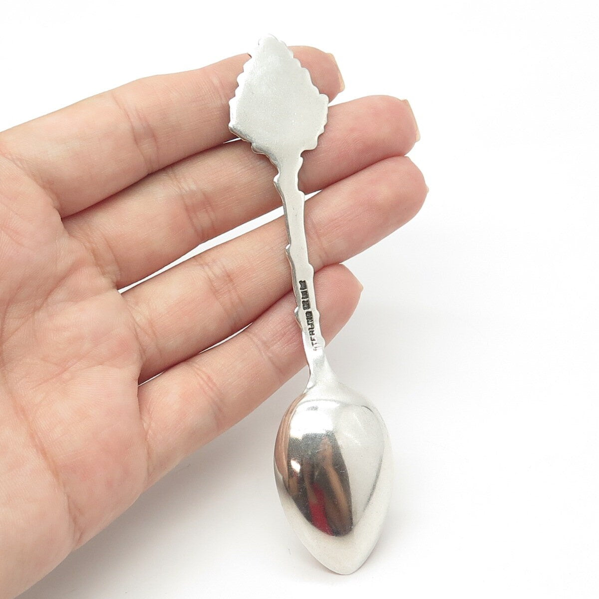 925 Sterling Silver Antique Art Deco P.W. Ellis & Co. Enamel Niagara Falls Spoon
