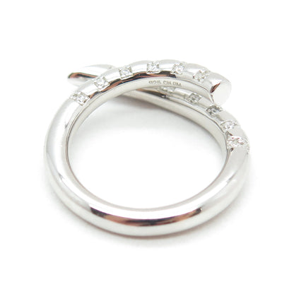 925 Sterling Silver Round-Cut C Z Adjustable Wrapped Ring Size 7.25