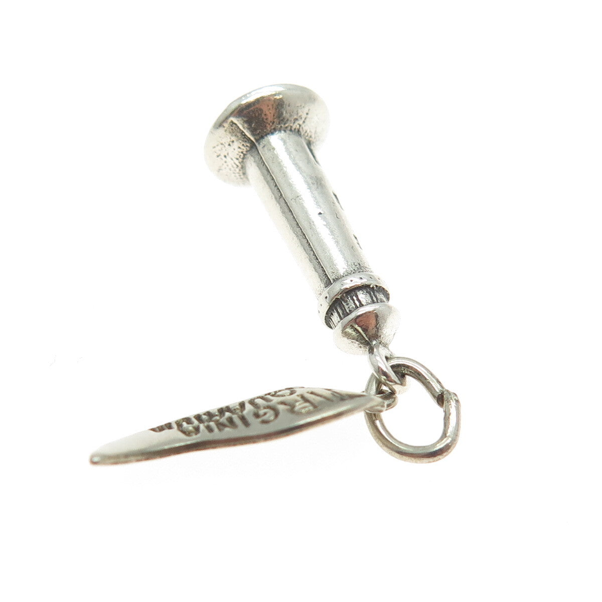 925 Sterling Silver Vintage Virginia Aquarium Lighthouse Minimalist Pendant