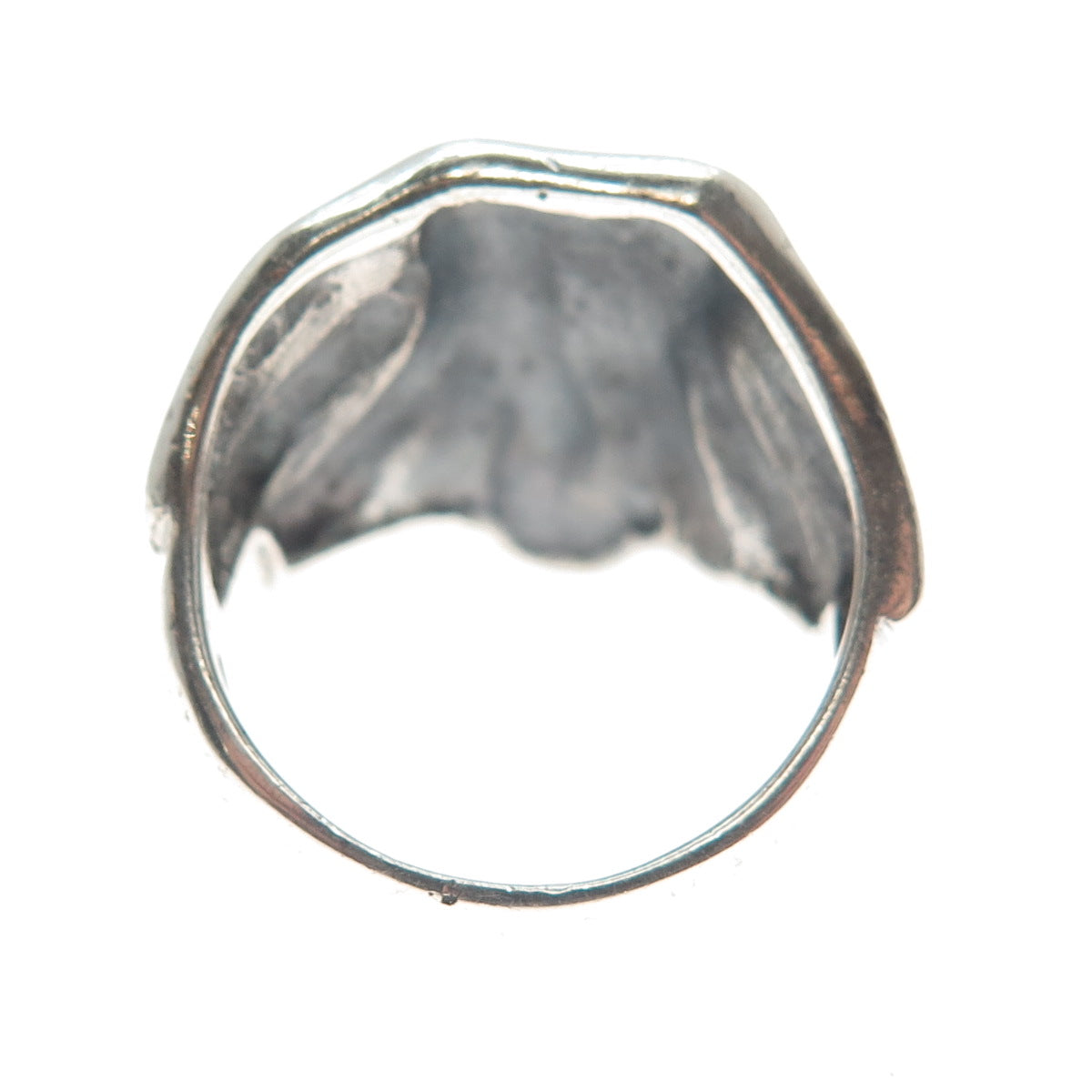 925 Sterling Silver Vintage Elephant's Head Statement Ring Size 9.25