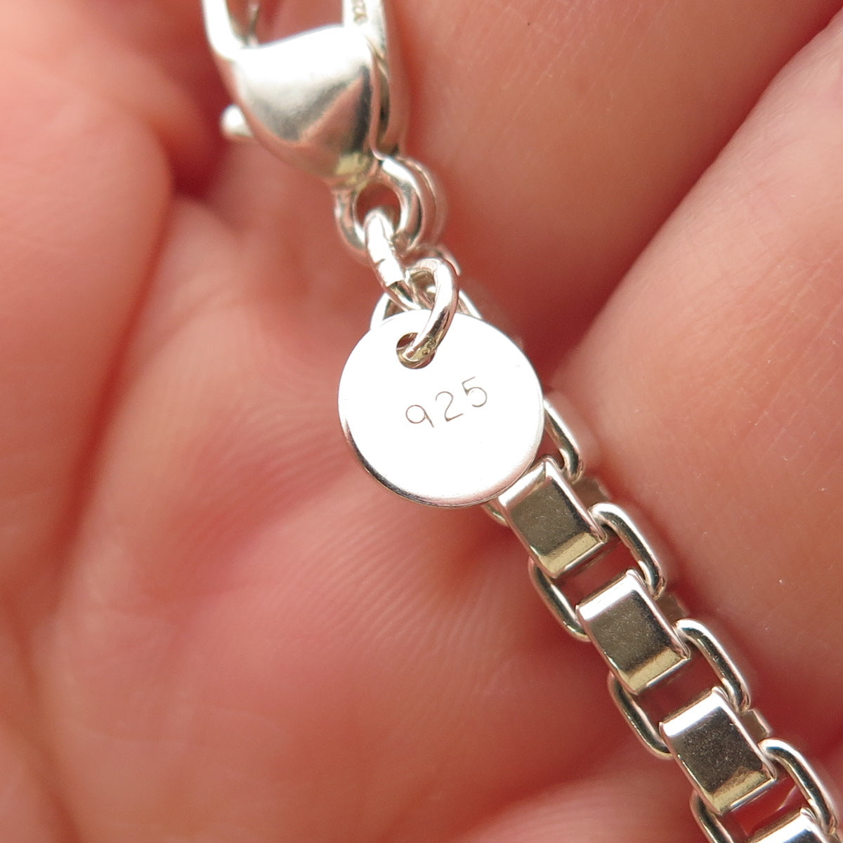 Tiffany & Co. 925 Sterling Silver Vintage Venetian Chain Necklace 18"