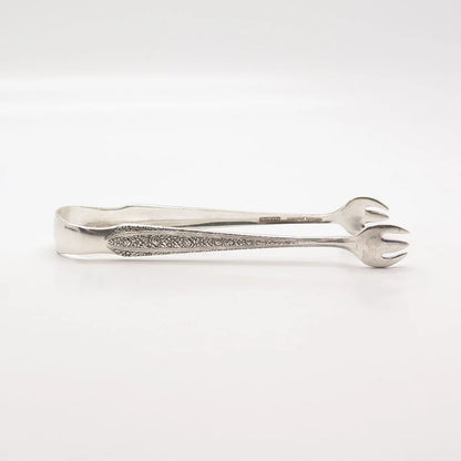 925 Sterling Silver Vintage Wallace 1933 Normandie Sugar Tongs