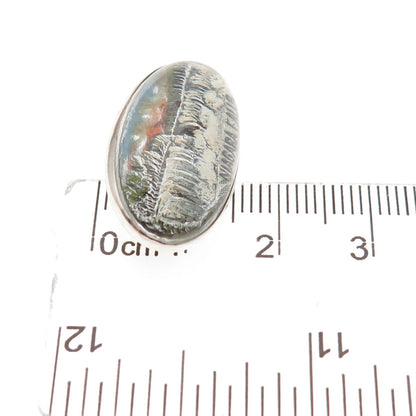 925 Sterling Silver Antique Art Deco Niagara Falls Hand-Painted Pin Brooch