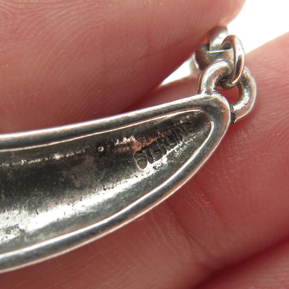 925 Sterling Silver Vintage "Rejoice The Strength of Mind & Spirit" Necklace 18"