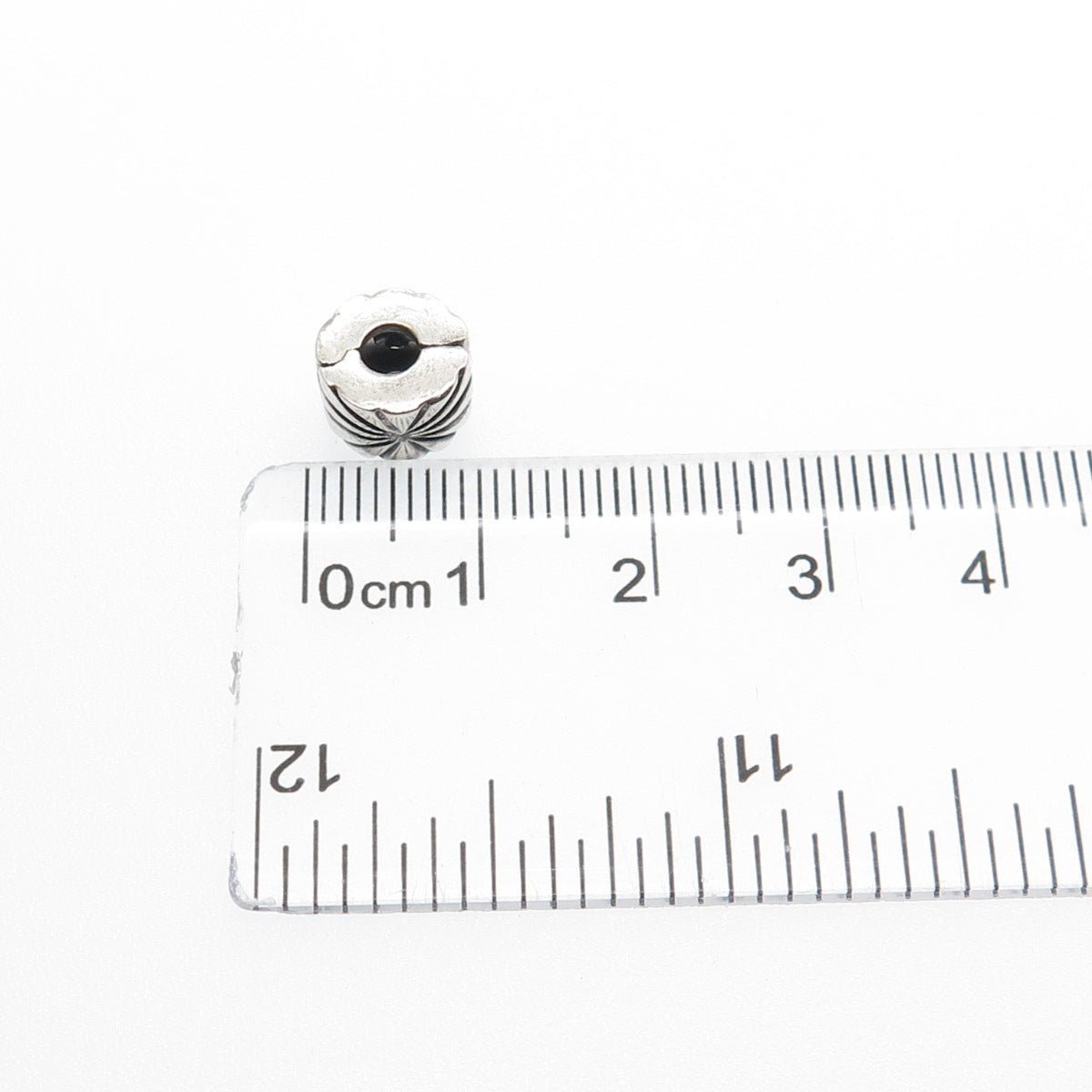 PANDORA 925 Sterling Silver Sunburst Oxidized Clip Charm