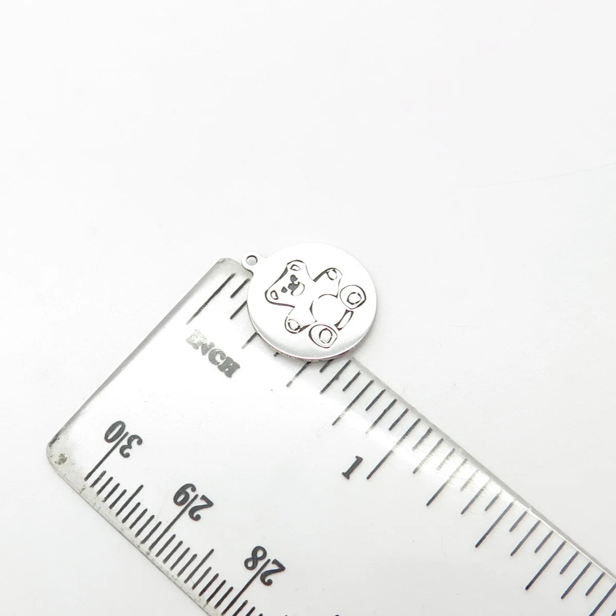 925 Sterling Silver USA Two In Town Bear Charm Pendant
