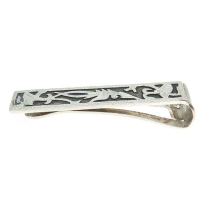 900 Silver Vintage Guatemala Phoenix Bird Tie Clip