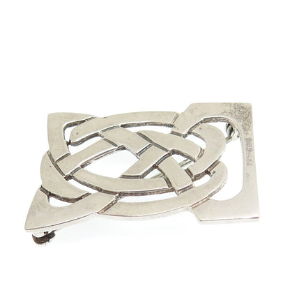 925 Sterling Silver Vintage 1996 SM Dublin Celtic Knot Pin Brooch