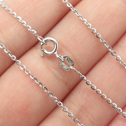925 Sterling Silver Round-Cut C Z Snowflake Cable Chain Necklace 16"