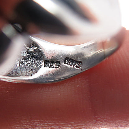MWS Mark Wasserman Samara 925 Sterling Silver Vintage Modernist Ring Size 6.5