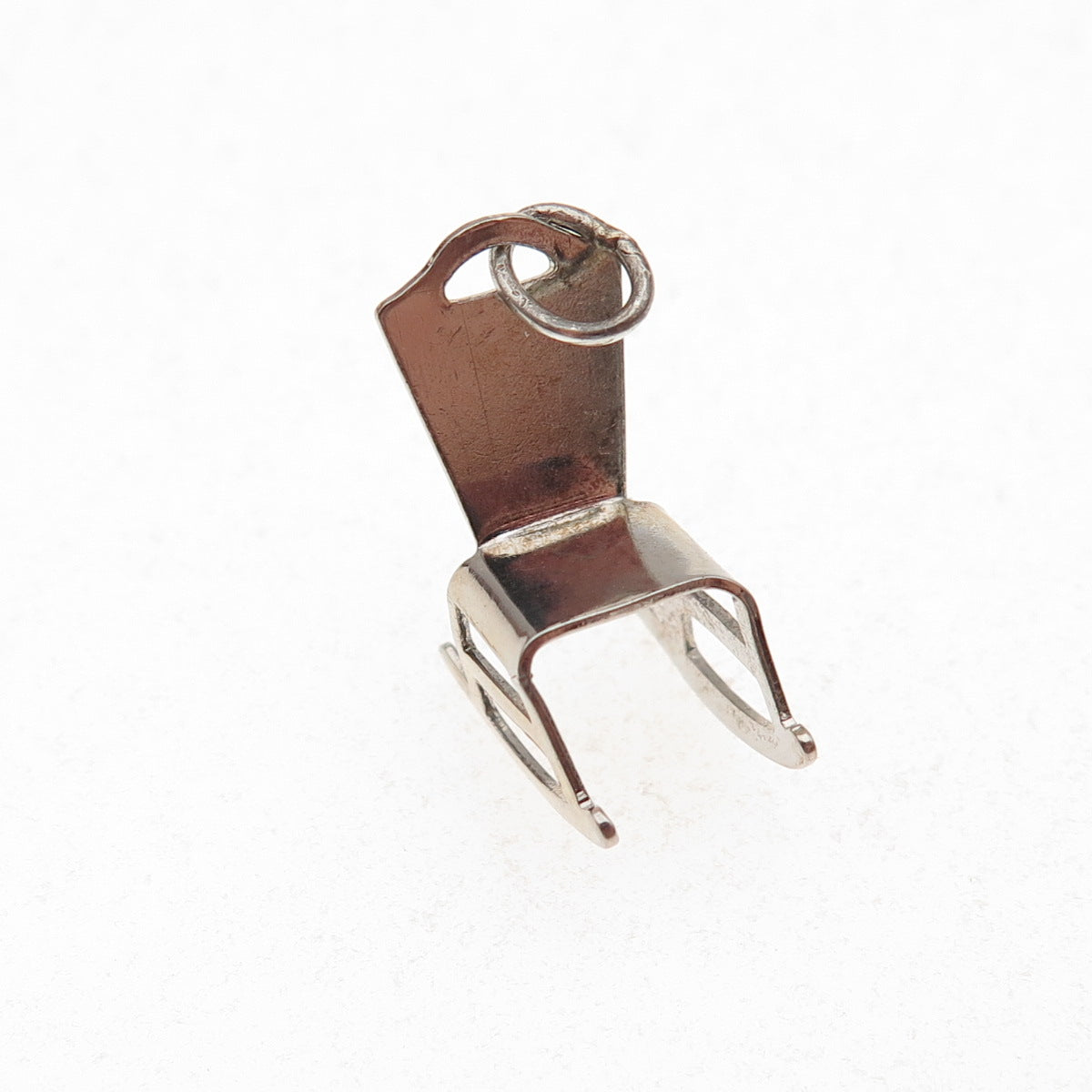 Paye & Baker 925 Sterling Silver Antique Art Deco Rocking Chair 3D Charm Pendant
