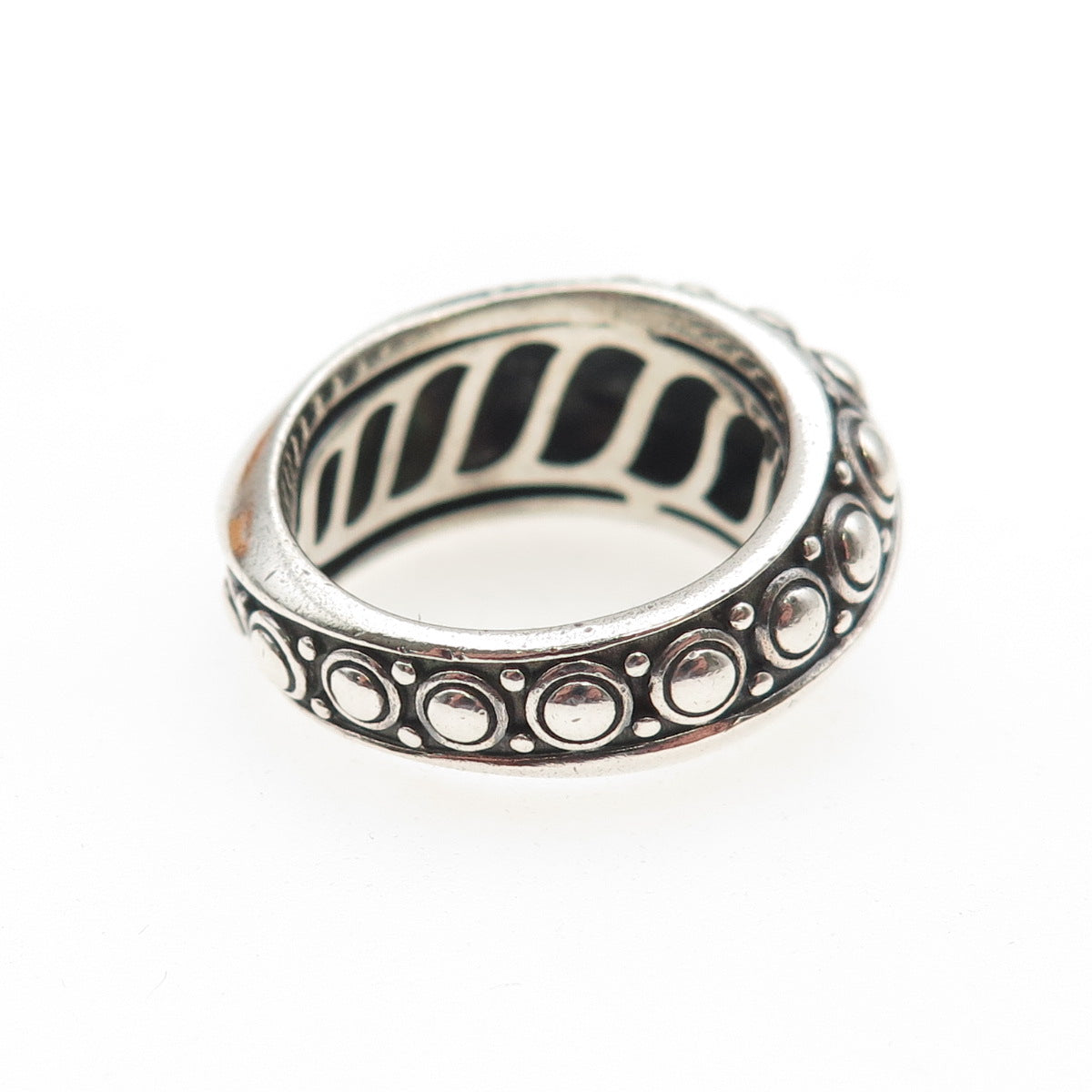 JAI by John Hardy 925 Sterling Silver Modernist Oxidized Ring Size 8.25