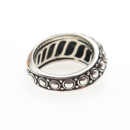 JAI by John Hardy 925 Sterling Silver Modernist Oxidized Ring Size 8.25