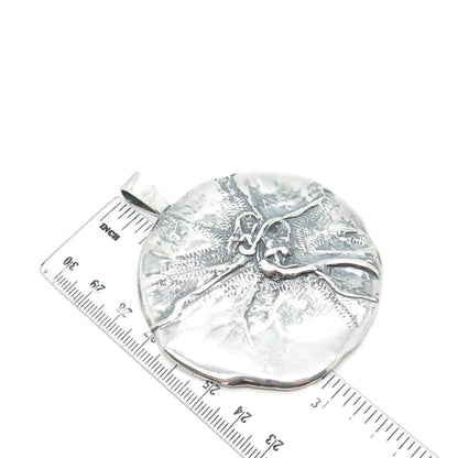 925 Sterling Silver Vintage Modernist Pendant