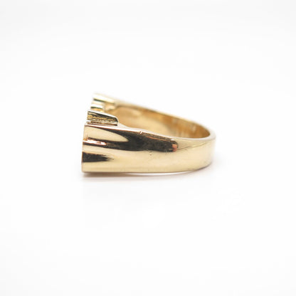 925 Sterling Silver 2-Tone "Latisha" Heart Ring Size 8