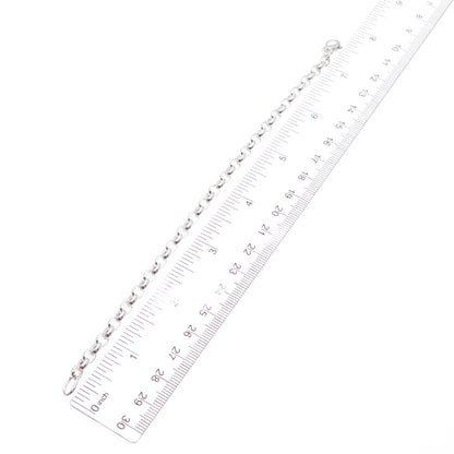 925 Sterling Silver Vintage Oval Cable Link Bracelet 7.25"