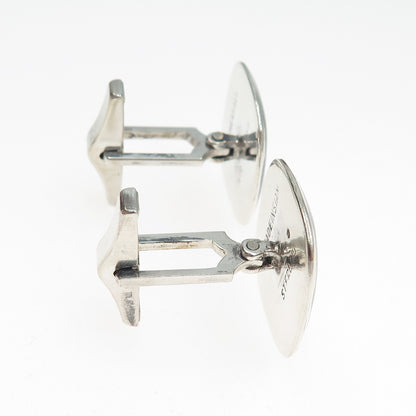 925 Sterling Silver Antique Siam Niello Hindu Goddess Cufflinks