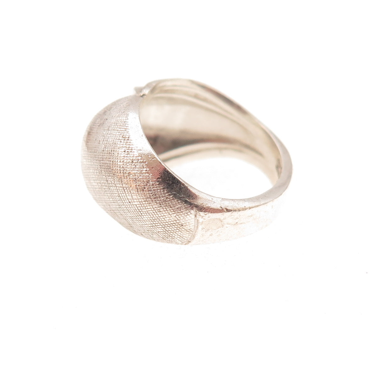 Clark & Coombs 925 Sterling Silver Antique Art Deco Dome Oxidized Ring Size 3