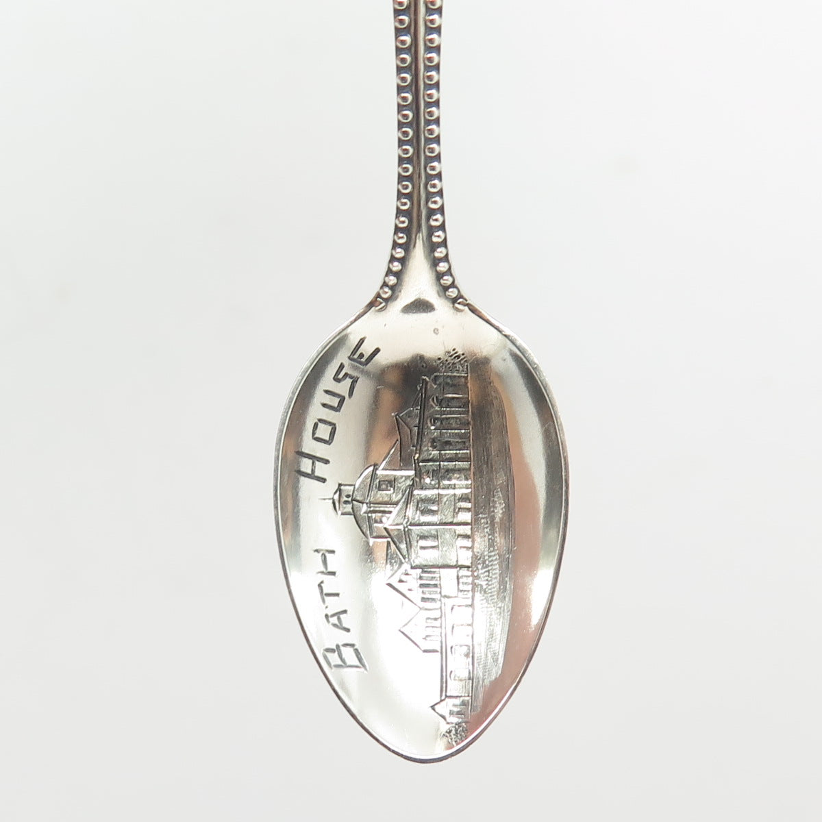 LOUS DAVID ANDERSEN 925 Sterling Silver Antique Long Beach Bath House Spoon