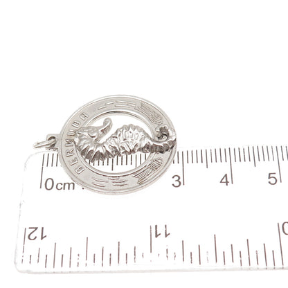 BREADNER CO. 925 Sterling Silver Vintage Bermuda Seahorse Charm Pendant
