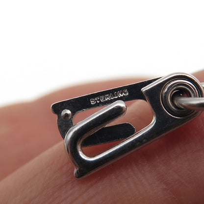 925 Sterling Silver Vintage Curb Link Bracelet 6.75"